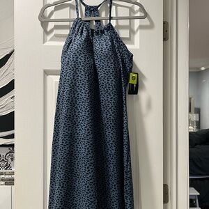 Eddie Bauer Blue Patterned Dress